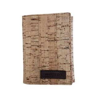 Twisted X TX-CORK-T Trifold Wallet Natural Cork Western Slim Lightweight